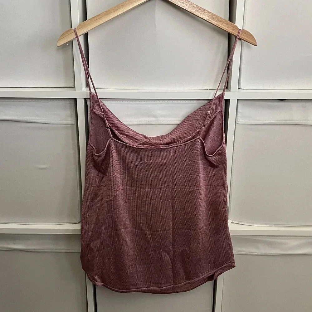Cinq A Sept Pink Cowl Neck Knit Tank - Picture 6 of 6